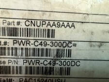  CISCO PWR-C49-3000C 300W Power Supply for Cisco 4948 Open Box