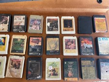 Lot of 21 Vintage 8-Track Tapes Classic Rock Pop Mixed Titles Untested