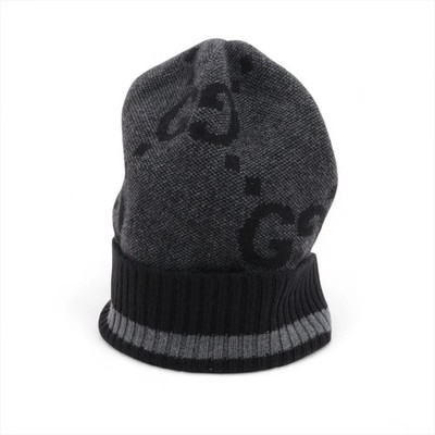 【美品】GUCCI　ニット帽　GG　676827 Gucci 676827 Knit cap M Cashmere Gray | eBay
