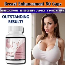 NEW Bigger Breast & Butt Enhancement Natural Herbal Growth Formula – 60 Capsule