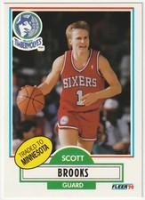 1990-91 Fleer - Scott Brooks #140