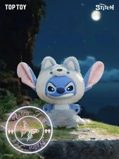 TOPTOY Stitch Wild Animal Series Figure Blind Box Vinyl Plush Pendant -Grey Wolf