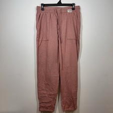 Cuddl Duds Comfortwear Drawstring Slim Pants Womens M Lounge Mink Taupe Heather