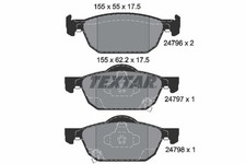 TEXTAR Bremsbelagsatz Scheibenbremse Q+ 2479601 für HONDA ACCORD CU CW CIVIC 8