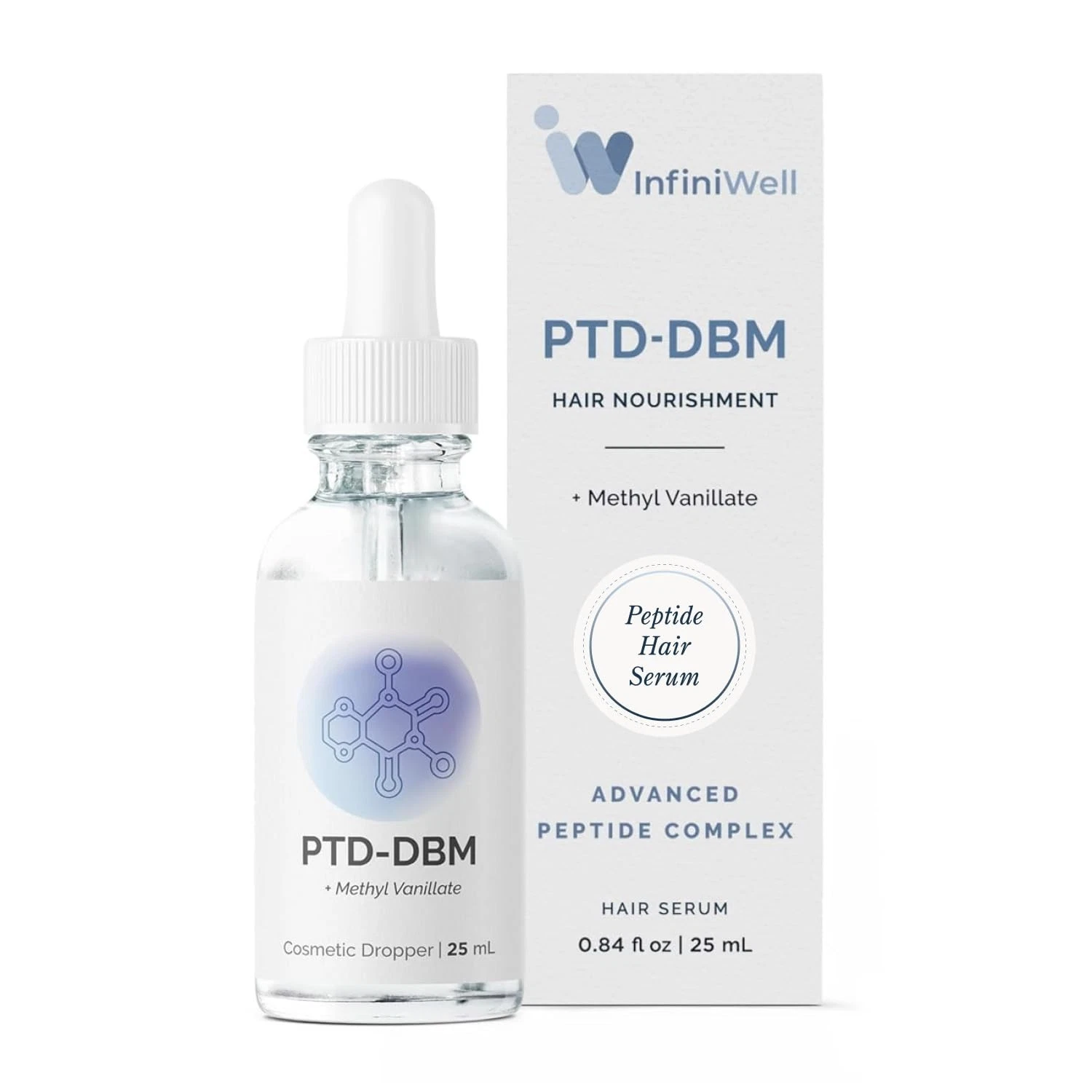 PTD-DBM Peptide Hair Serum for Fuller-Looking Hair - Scalp Treatment for Visi...