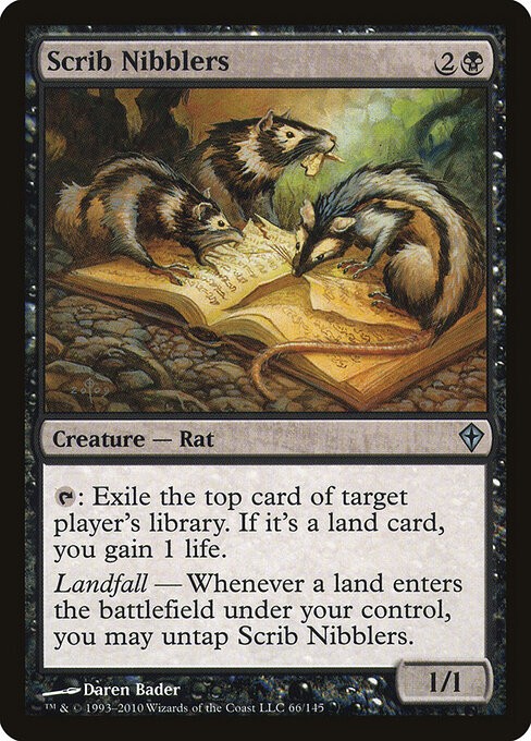 Scrib Nibblers NonFoil Worldwake 66 NM MTG