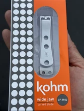 Kohm CP-120L Wide Jaw Toe Nail Clippers Thick Nails Professional Heavy Duty New!