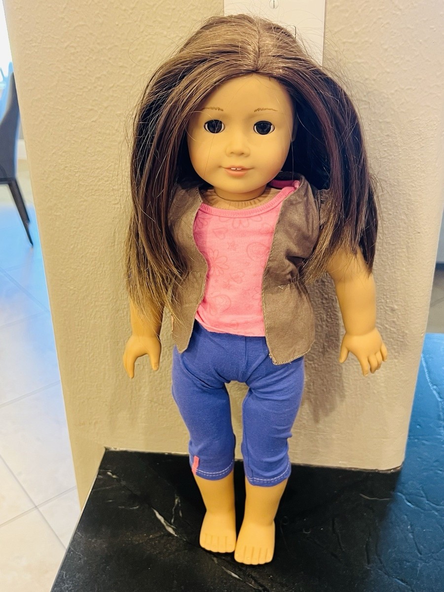 AMERICAN GIRL DOLL, Dark, long Brown hair, Dark Brown eyes 2014