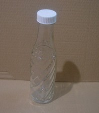 1 Vintage Original Soda Stream Glass Bottle Embossed design With Lid