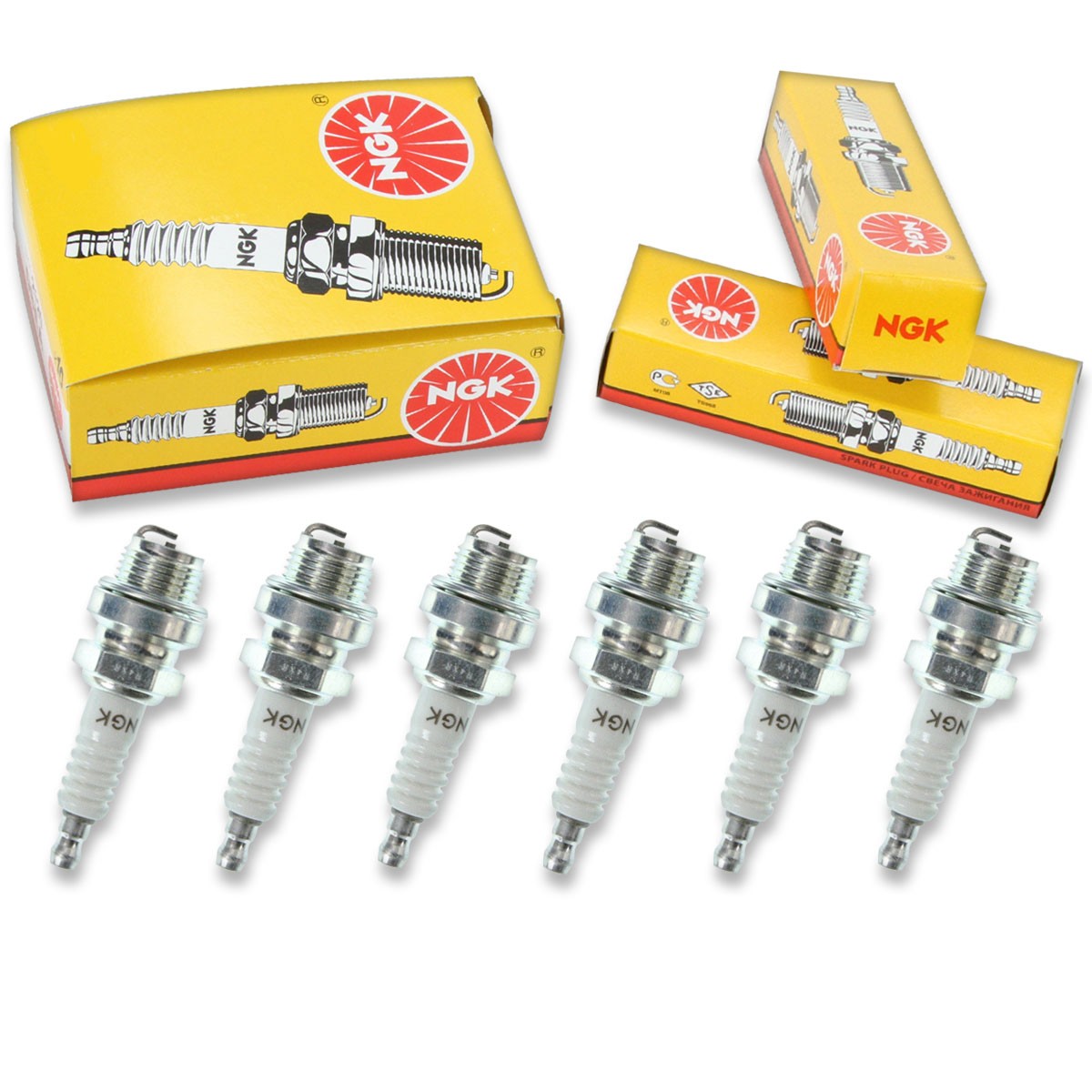 6 pc NGK 7909 AB-8 Standard Spark Plugs for TC82 TC81 S82F S81F M4A1 M24S fs