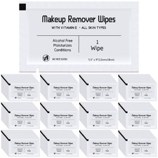 150 Pcs Makeup Bulk Waterproof Makeup Individually Wrapped for Gentle Cleansi...