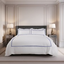 Duvet Set Embroidered Quilt Cover with Oxford Pillow Cases - Mayfair
