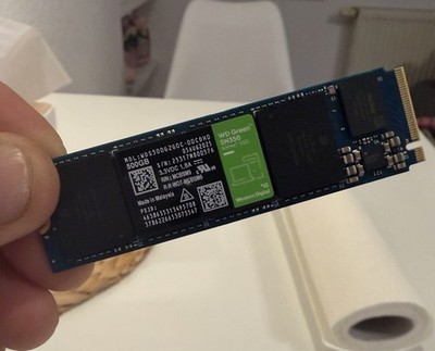 Western Digital WD Green SN350   500GB   M.2 2280 SSD neuwertig für Laptop / PC