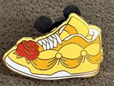 DISNEY PIN PRINCESS SNEAKER BEAUTY AND THE BEAST BELLE- 1 PIN AS SHOWN