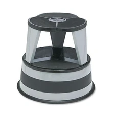 Cramer 100182 16" dia x 14.25"h Kik-Step Steel 2-Step Stool - Slate New