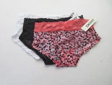 DKNY 545000 Signature Lace Boyshort Panty S, M MSRP 12.00 NWT