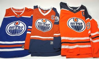 Lot of 3 Edmonton Oilers NHL Hockey Jerseys #97 McDavid