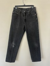 VTG Late 90s Levi  s 550 Black Gray Red Tab Made in Canada W30x30