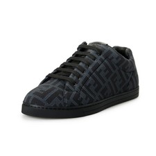 Zapatillas Fendi Para Hombre FF Logo Estampado Lona Cuero Fendi Talla 7 EE. UU. 8