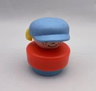 Fisher Price Little People Vintage 1990 Chunky GIRL BLOND Pigtails Baseball Hat