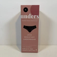 Unders Period Underwear - Briefs Light Absorbency Size XL fits Women's 16-18