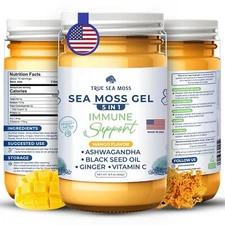 Wildcrafted Irish Sea Moss Gel Made with Dried Seaweed Seamoss | Immunity 5 in 1
