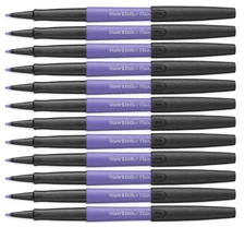 Paper Mate Flair Felt Tip Pens Medium Point 0.7mm Metallic Lavender 12 Pens New