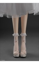 Dollmore 26" doll stockings elasitcity Model F - Cellua Knee Stocking White