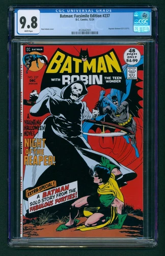 Batman #237 Facsimile Edition CGC 9.8 White! Classic Neal Adams Cover!!