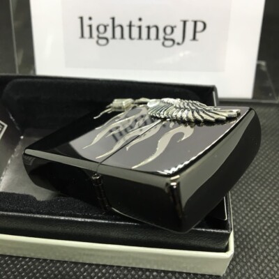Zippo Harley Davidson HDP-02 Eagle Side Metal Silver Black Zippo Harley Davidson HDP-02 Eagle Side Metal Silver Black