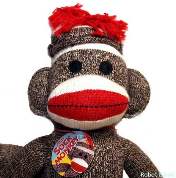 【USA vintage】sock monkey ソックモンキー 猿 ぬいぐるみ Amazon.com: Schylling Brand Classic 20