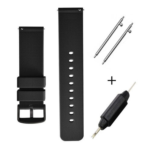 Silicone Rubber Watch Strap Band Quick Release Replacement 14 16 18 20 22 24mm - Picture 5 of 21