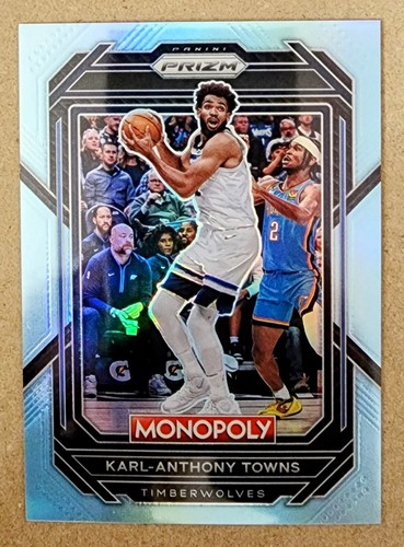 2023 Panini Monopoly Prizm Karl Anthony Towns Light Blue 124/199 Wolves #52 - 第 1/2 張圖片