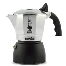 Bialetti BRIKKA Caffettiera moka in Alluminio 2 tazze per caffè espresso casa
