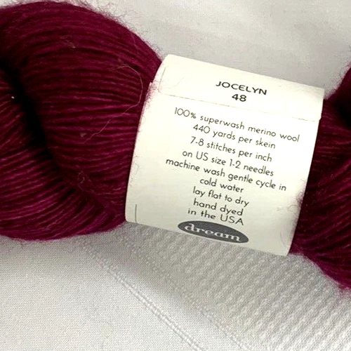 NEW ~ Dream in Color JILLY ~ #48 Jocelyn ~ Magenta Multi~ 100% Superwash Merino - Image 4 of 4