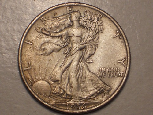 1936 Walking Liberty Half Dollar (XF+ & Attractive) - Picture 3 of 9
