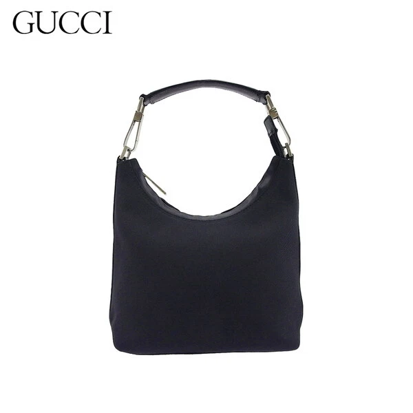 Sac à main GUCCI hobo nylon toile x cuir authentique occasion l3788