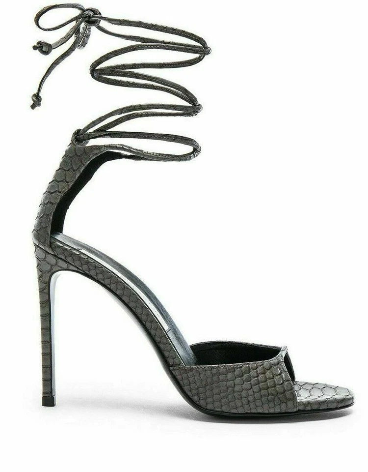 STELLA MCCARTNEY ANKLE TIE HEELS MIT SCHNÜRUNG SANDALS PUMPS SCHUHE SHOES OVP 39