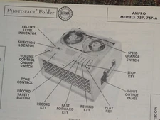 Original Sams Photofact Manual AMPRO 757, 757-A (295)