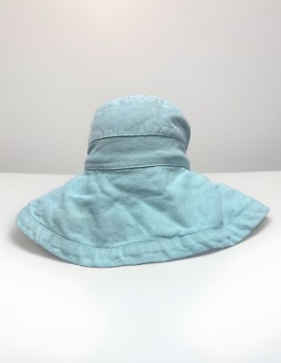 Scala Light Blue Bucket Sun Hat Great For Laying Out Gardening
