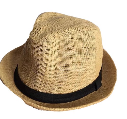 San Diego Hat Company Raffia Fedora Cap Straw Sz Medium Summer Beach Casual Nice
