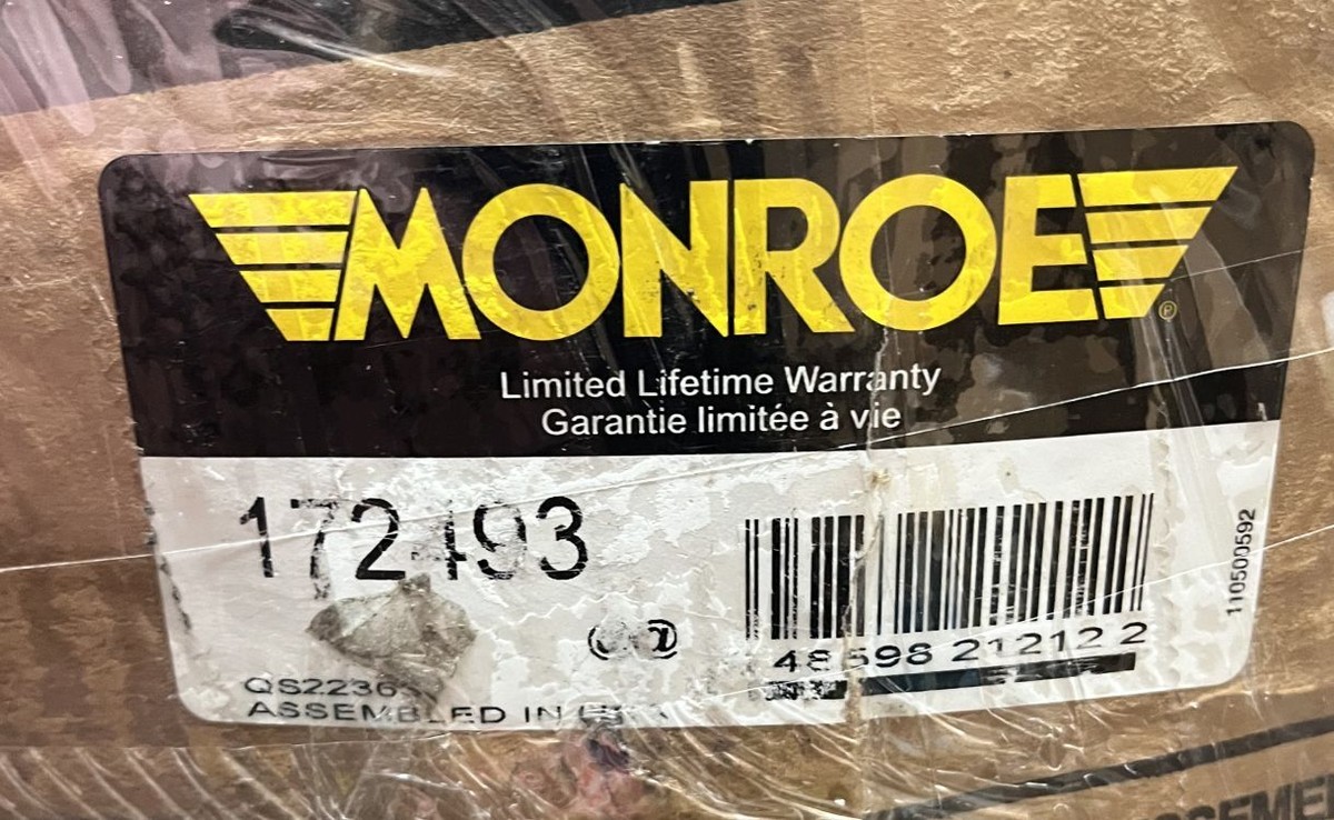 Monroe Quick-Strut 172493 Complete Front Strut Assembly For 07-12