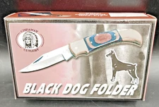 Chipaway Black Dog Folder Knife Multi Color Handle CW-35FW 6"