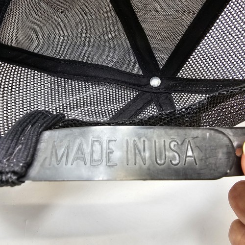 Vintage ABC American Building Components Hat Trucker Snapback Mesh Cap Black USA - Picture 10 of 11