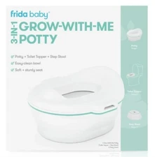 Frida Baby 3-in-1 Grow-With-Me Potty Transforms from Potty to Toilet Topper 