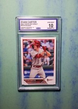 Graded Gem 💎 Mint 10 2023 Topps Pro Debut EVAN CARTER rookie