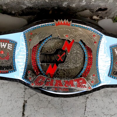 3D - Cm Punk 434 Days Record Spinner Champion Ship Wrestling Belt