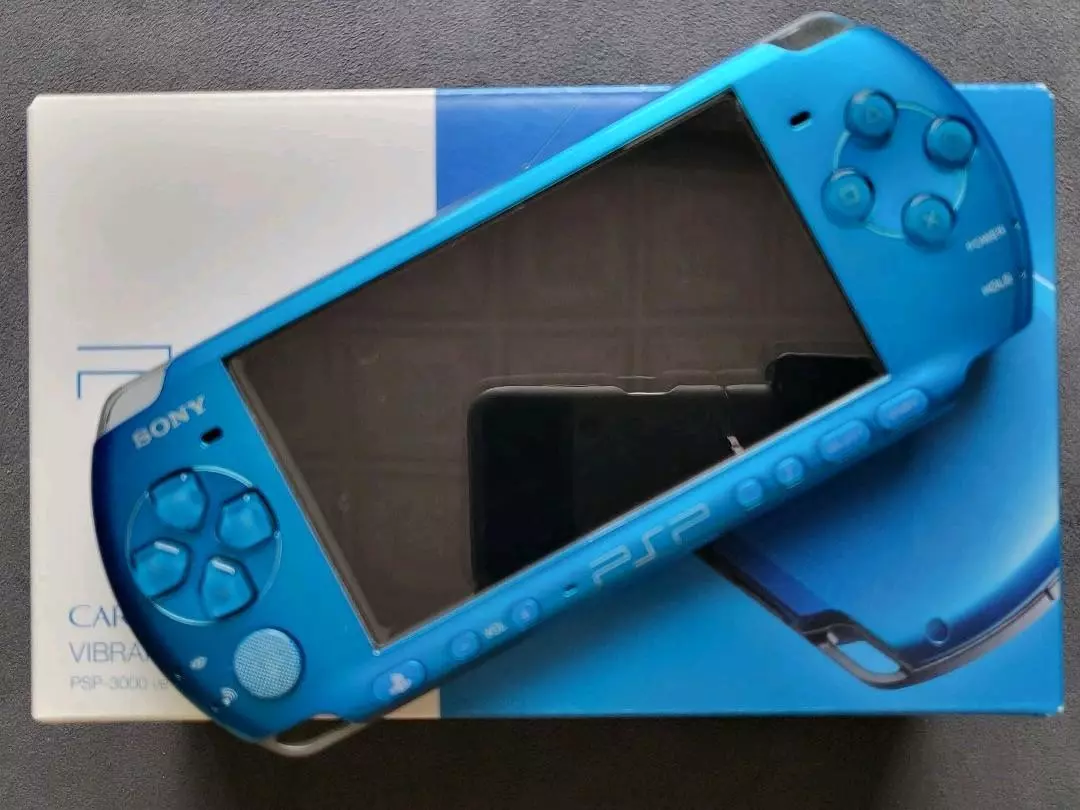 PSP Playstation Portable Vibrant Blue (PSP - 3000 VB) Box Set | eBay