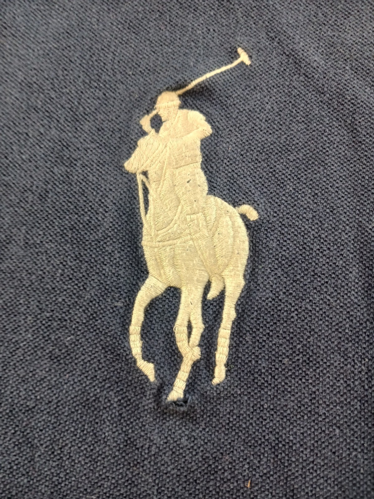 Polo Ralph Lauren Custom Fit Uomo Taglia XL Big Pony Camicia Collo Blu Navy 3