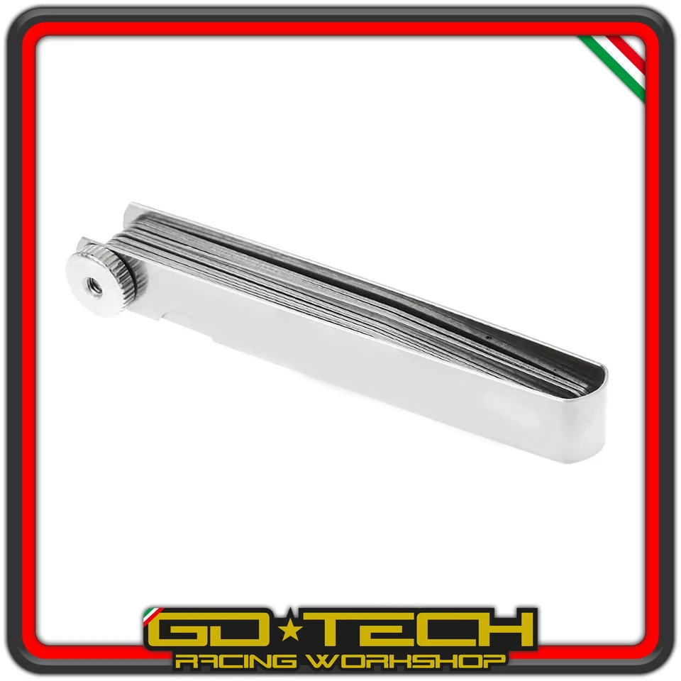 SPESSIMETRO 20 LAME VALVOLE MISURAZIONE SPESSORE 0.05-1.00 mm LAMINE IN ACCIAIO - Imagen 4 de 4